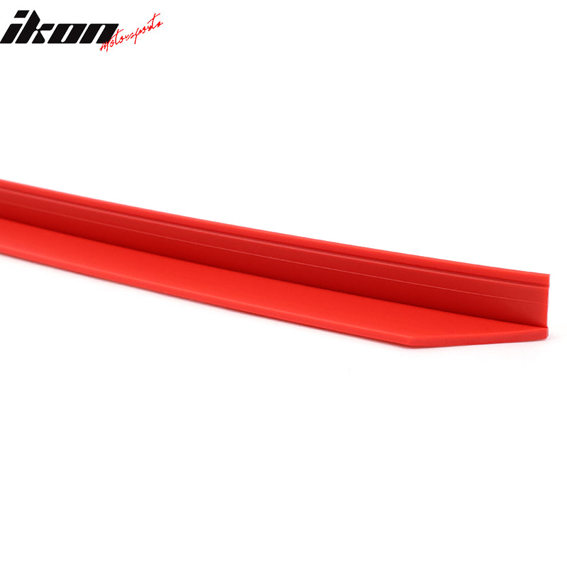 2022-2025 Subaru BRZ STI Style Black Front Lip Red EPDM Lip Cover ABS