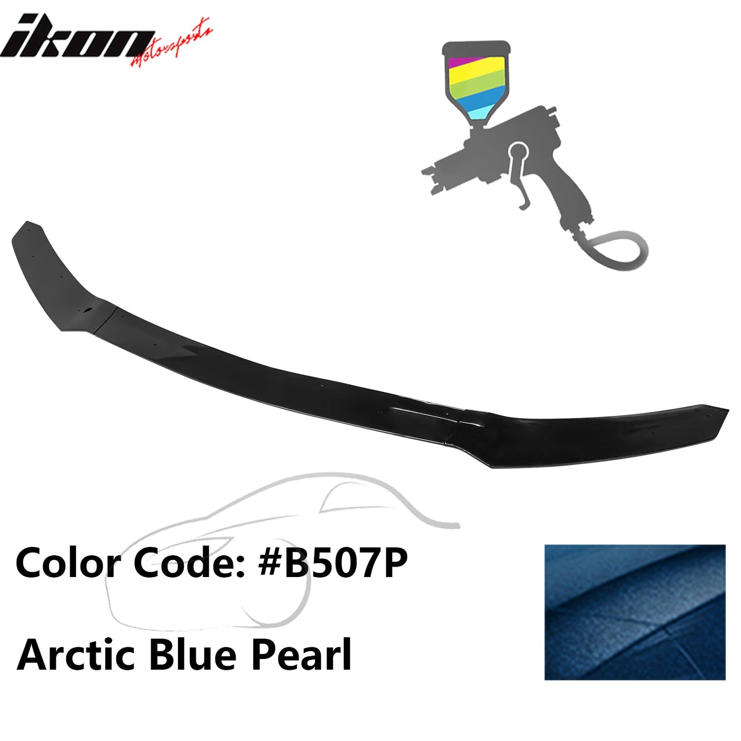 2017-2021 Honda Civic Hatchback HFP Style Front Bumper Lip PP 3PCS