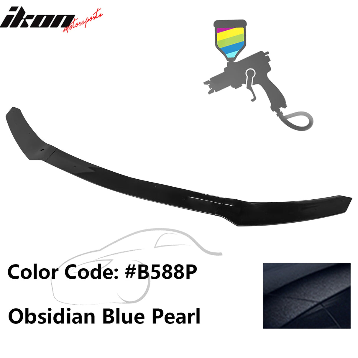 2017-2021 Honda Civic Hatchback HFP Style Front Bumper Lip PP 3PCS