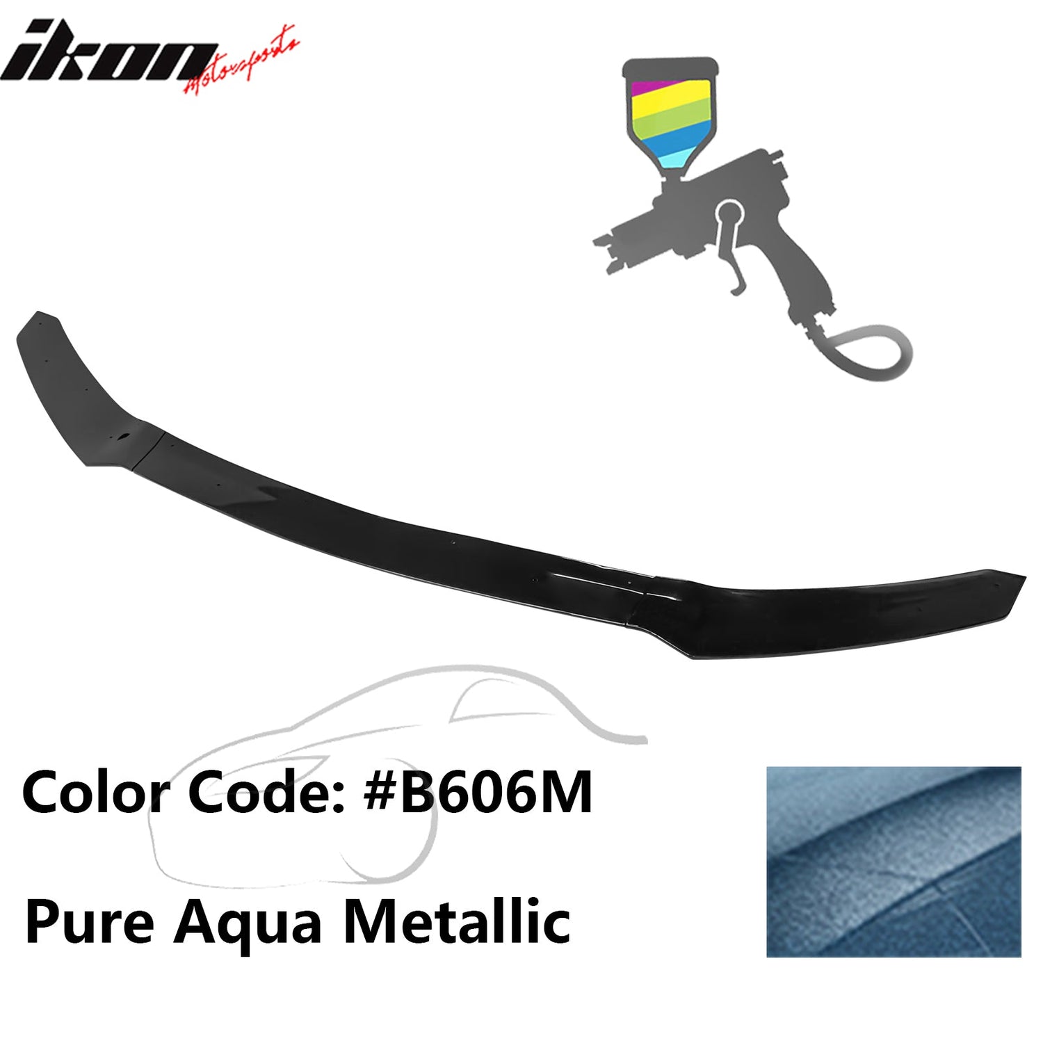 2017-2021 Honda Civic Hatchback HFP Style Front Bumper Lip PP 3PCS