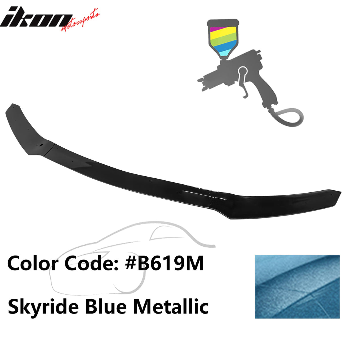 2017-2021 Honda Civic Hatchback HFP Style Front Bumper Lip PP 3PCS