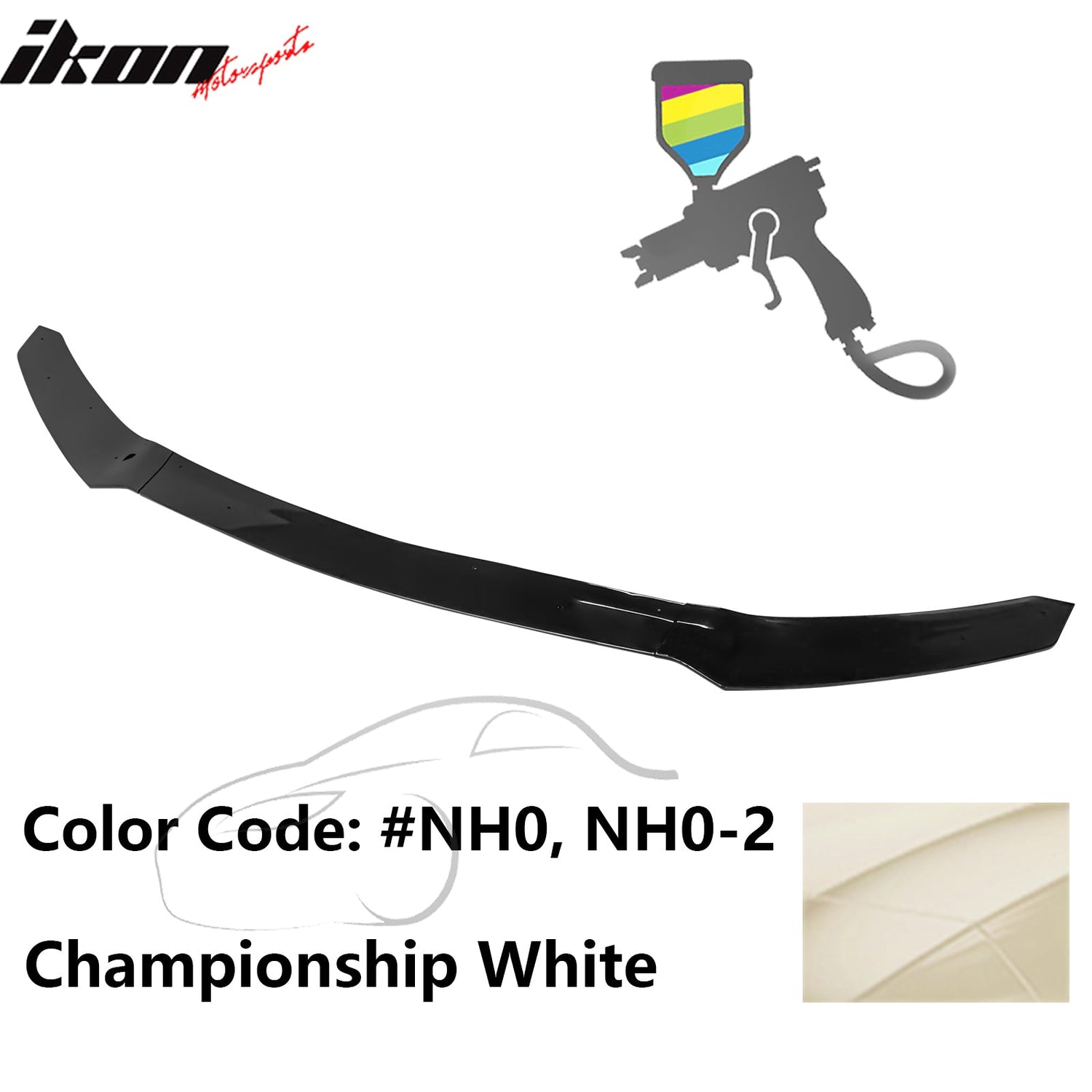 2017-2021 Honda Civic Hatchback HFP Style Front Bumper Lip PP 3PCS