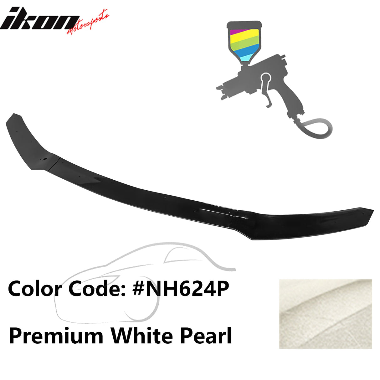 2017-2021 Honda Civic Hatchback HFP Style Front Bumper Lip PP 3PCS