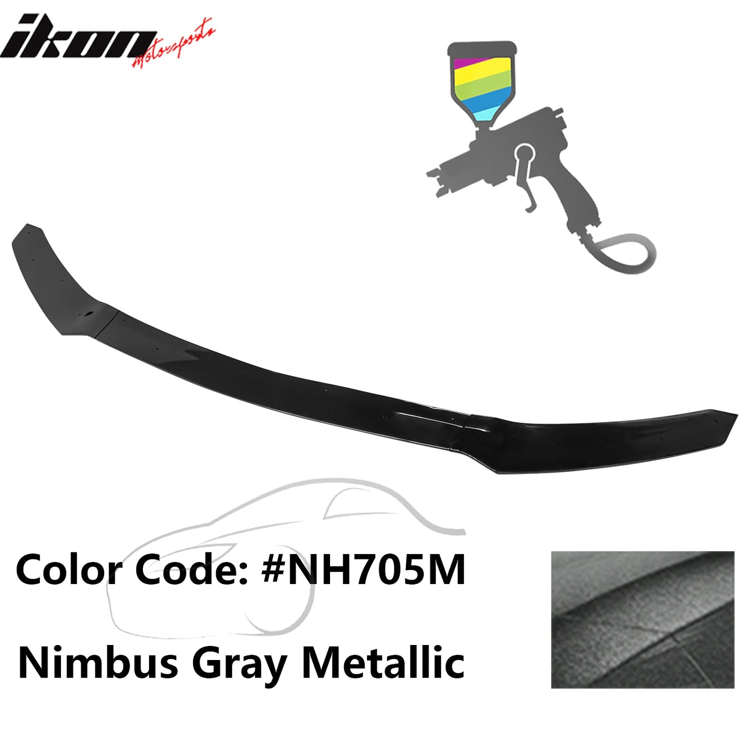 2017-2021 Honda Civic Hatchback HFP Style Front Bumper Lip PP 3PCS