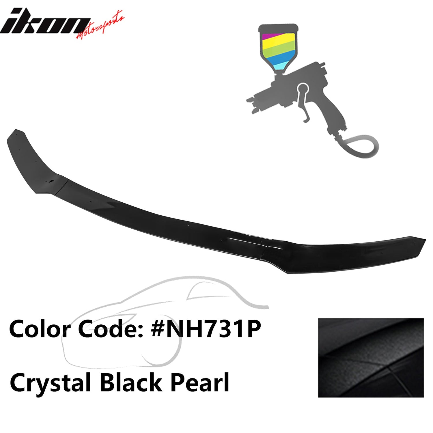 2017-2021 Honda Civic Hatchback HFP Style Front Bumper Lip PP 3PCS