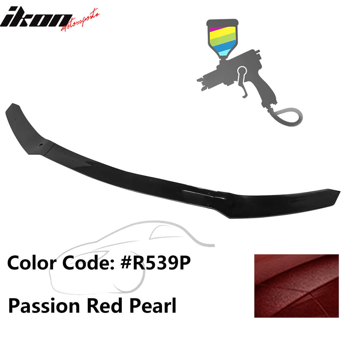 2017-2021 Honda Civic Hatchback HFP Style Front Bumper Lip PP 3PCS