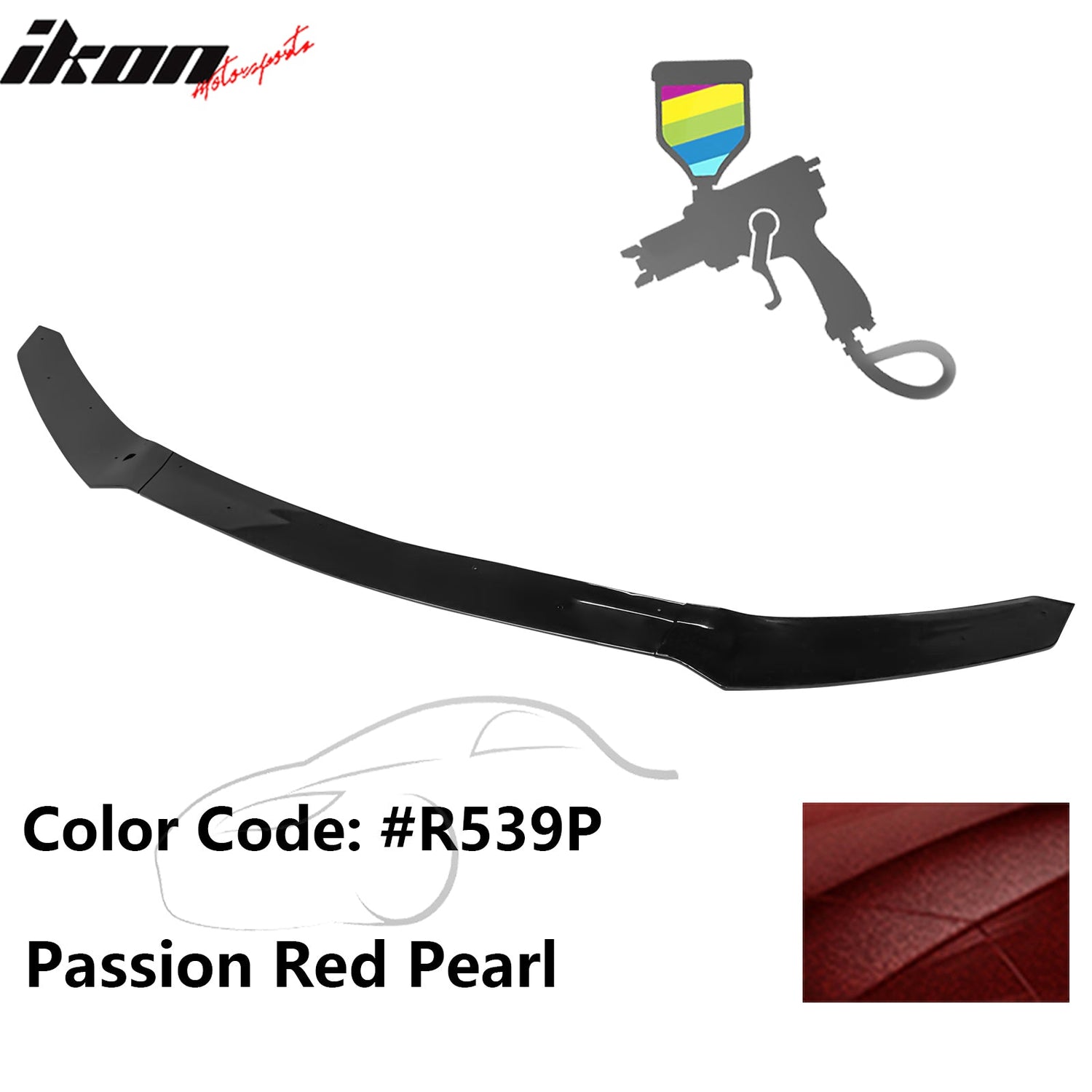 2017-2021 Honda Civic Hatchback HFP Style Front Bumper Lip PP 3PCS