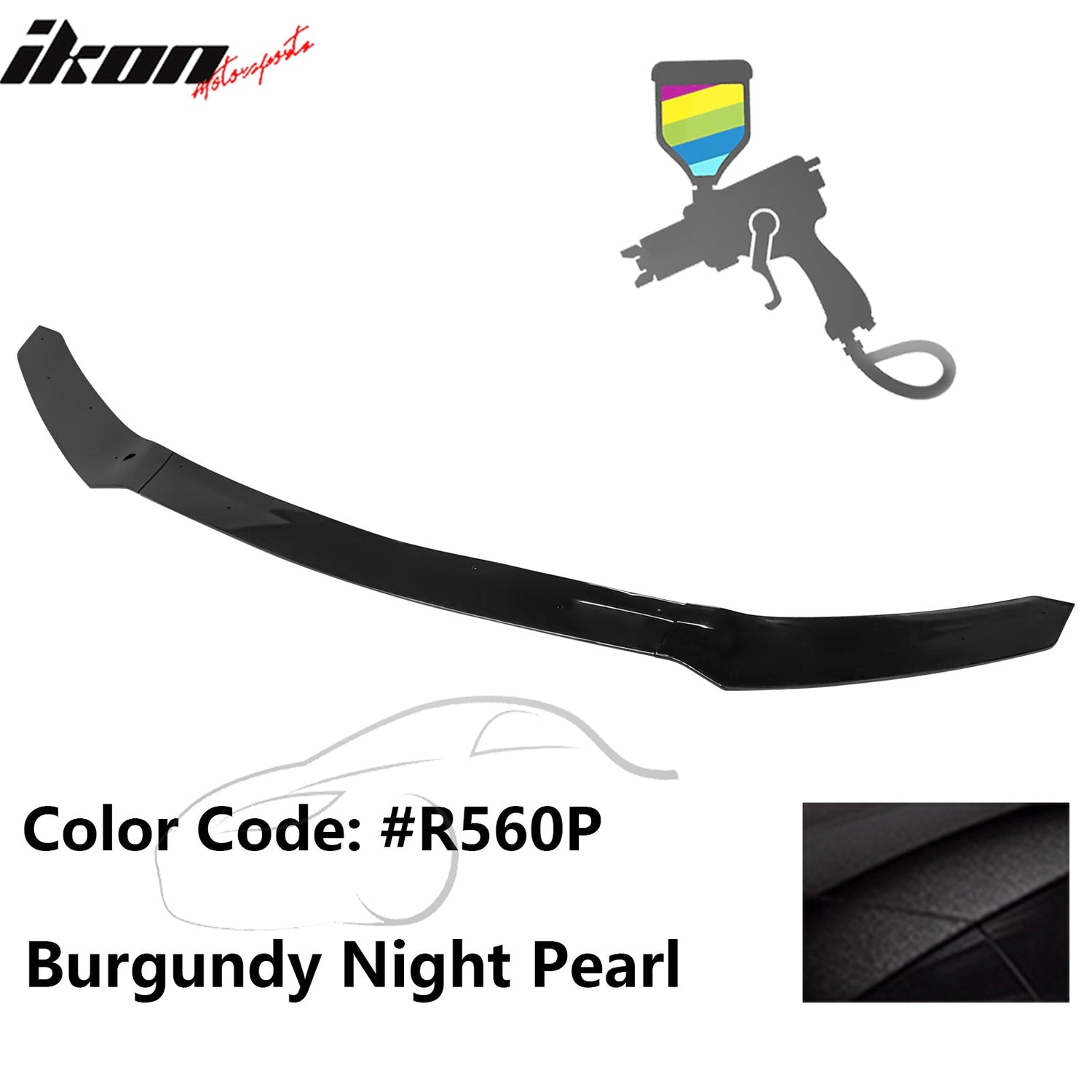 2017-2021 Honda Civic Hatchback HFP Style Front Bumper Lip PP 3PCS