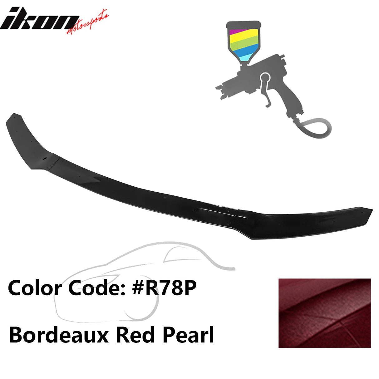 2017-2021 Honda Civic Hatchback HFP Style Front Bumper Lip PP 3PCS