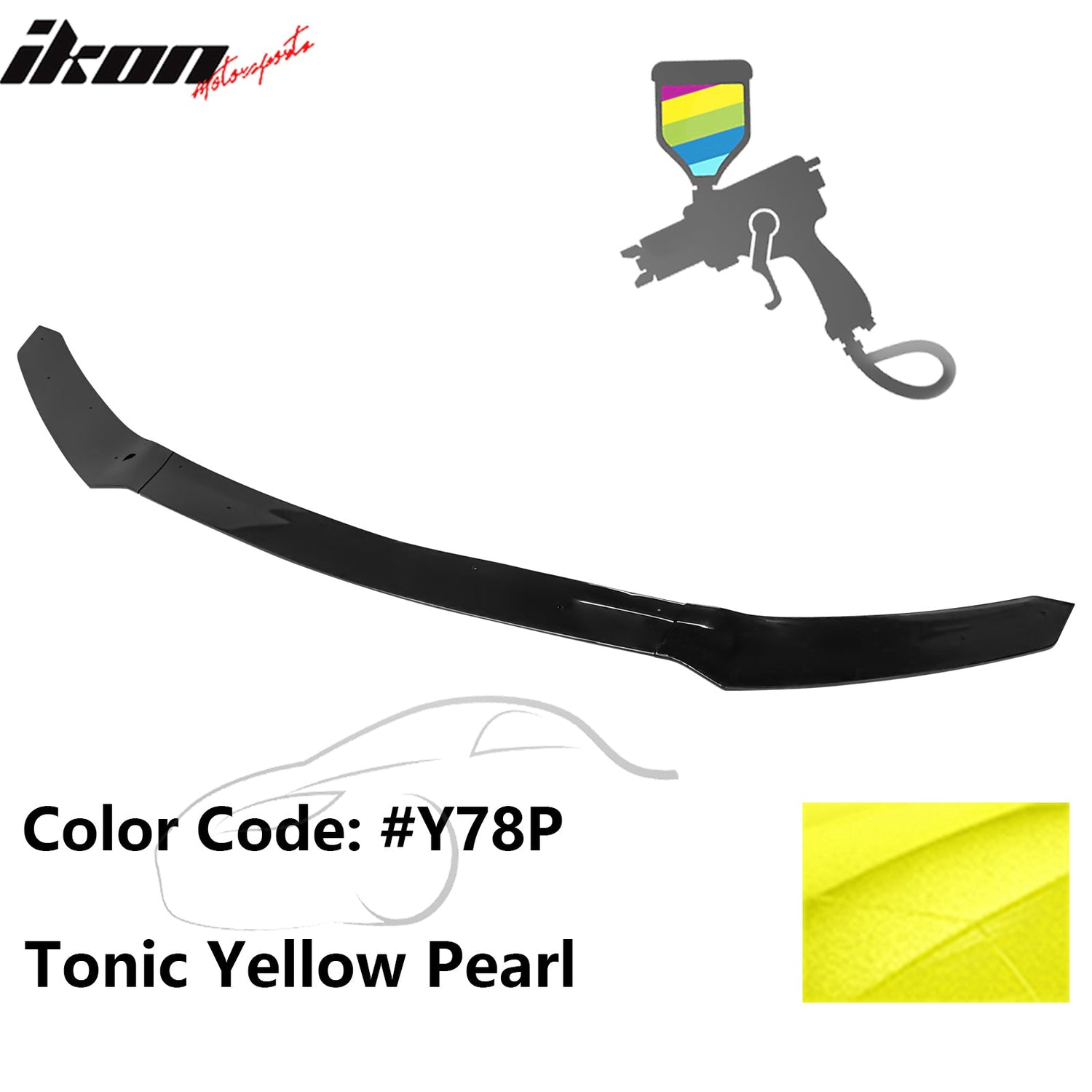 2017-2021 Honda Civic Hatchback HFP Style Front Bumper Lip PP 3PCS