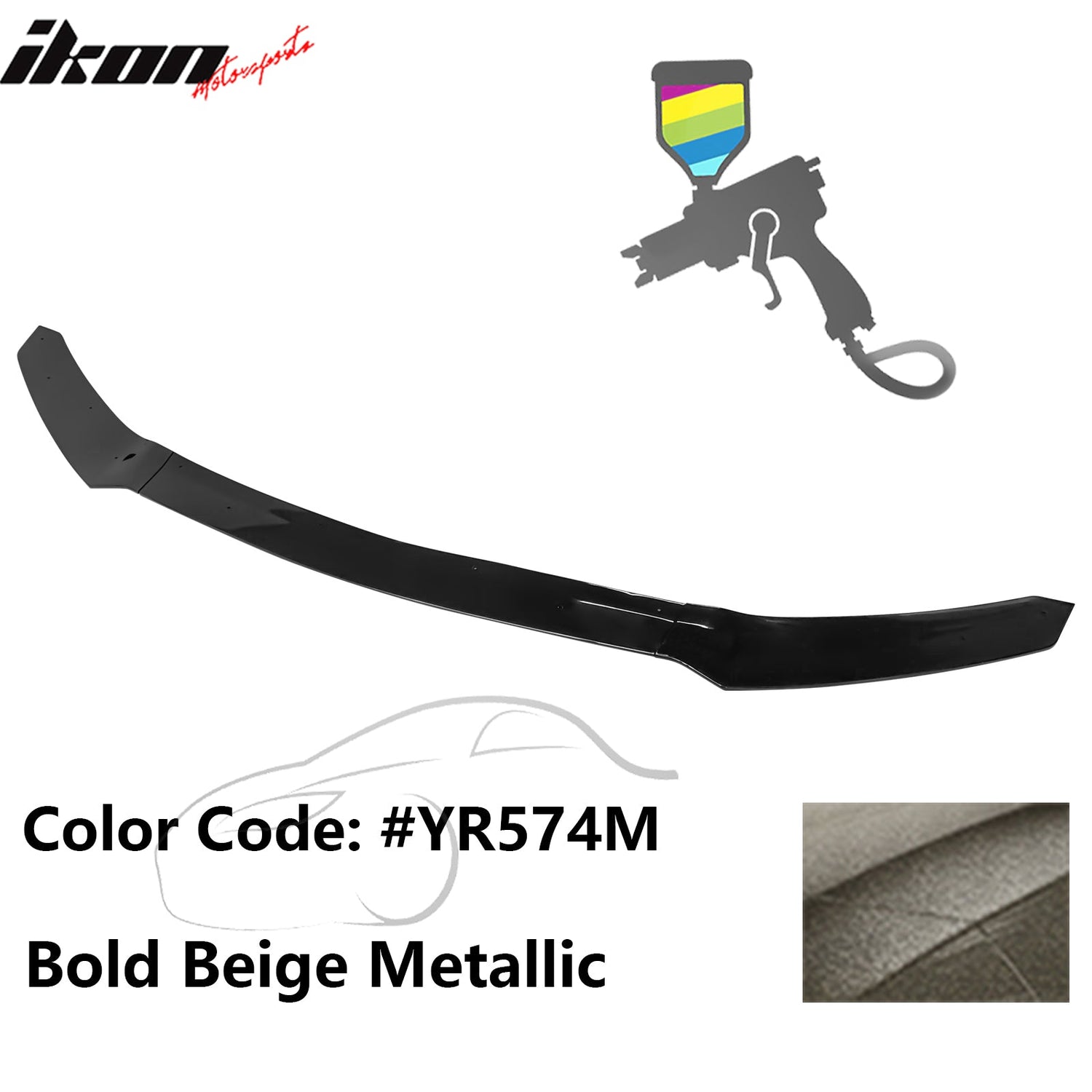 2017-2021 Honda Civic Hatchback HFP Style Front Bumper Lip PP 3PCS