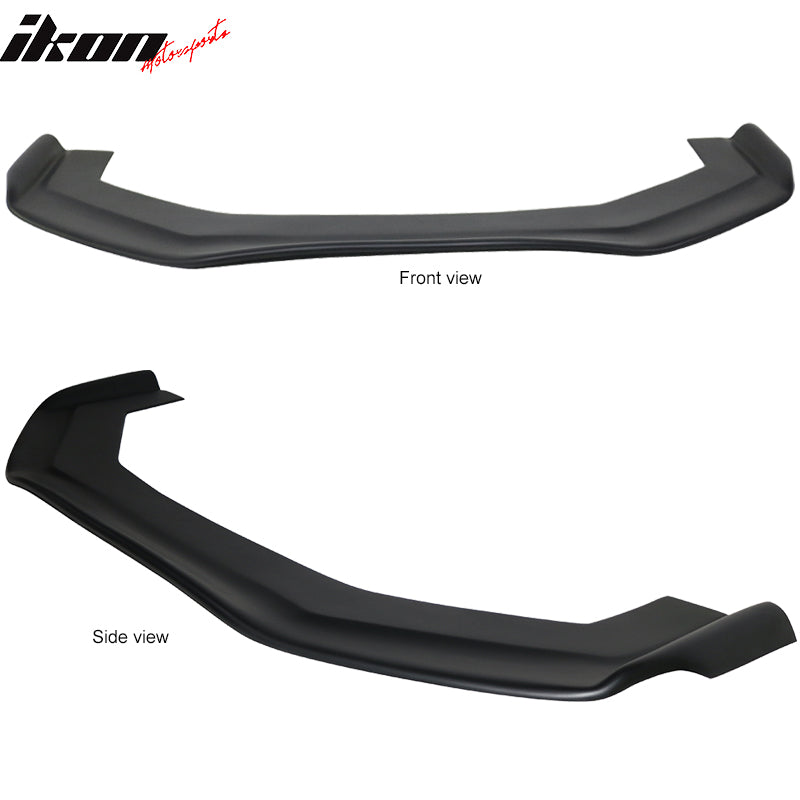 Universal RB 68x20in PP Front Bumper Lip & CF Splitter Rod