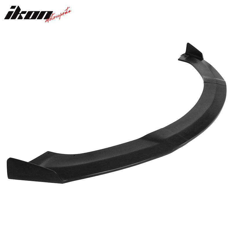 2012-2016 Tesla Model S Sedan IKON Black Front Bumper Lip Spoiler PU