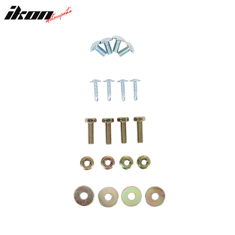 2012-2016 Tesla Model S Sedan IKON Black Front Bumper Lip Spoiler PU