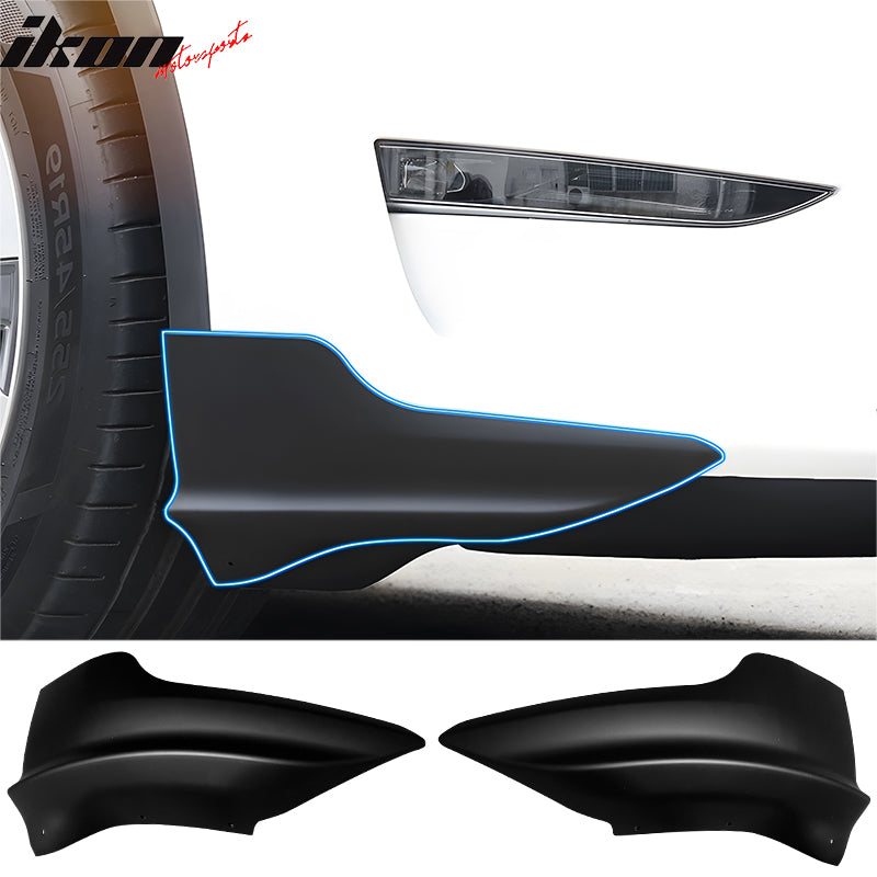 2020-2024 Tesla Model Y Front Bumper Spoiler Splitters PP