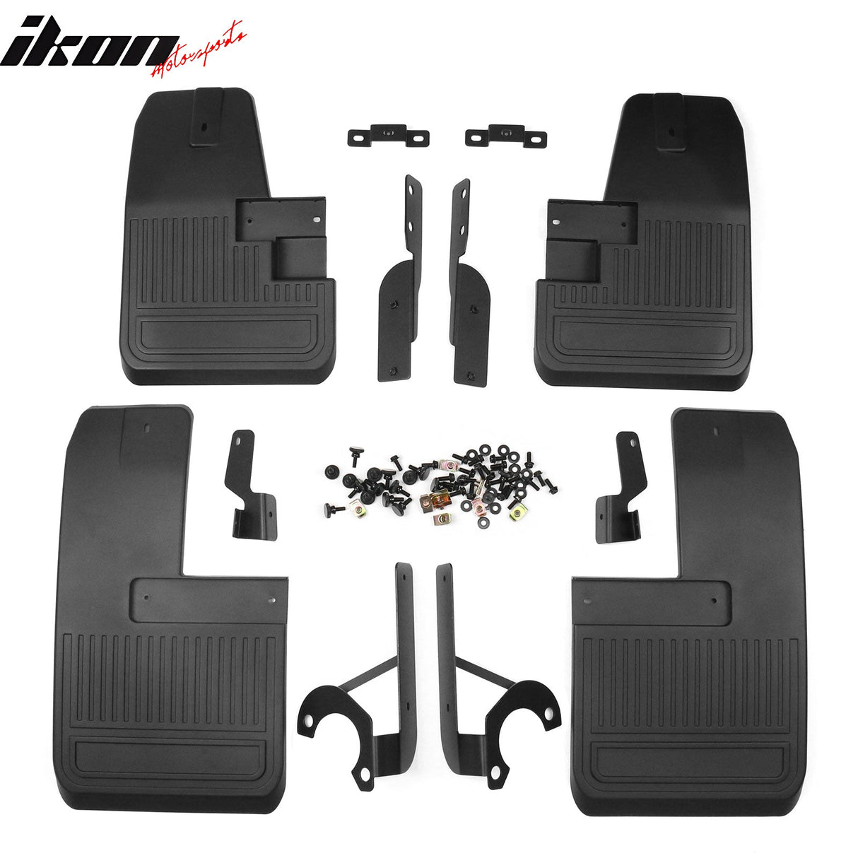 2021-2025 Ford Bronco Black 4PCS Front Rear Mud Flaps Splash Guards