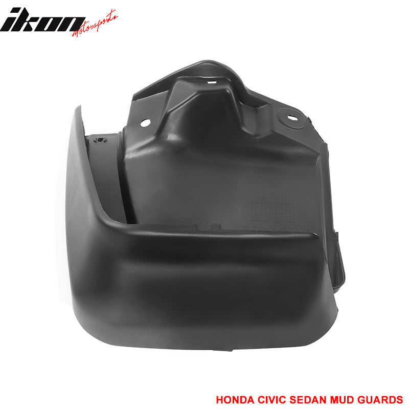 2012-2014 Honda Civic 4Pc 4Dr OE Style Mud Guard Splash Flap Fender PU