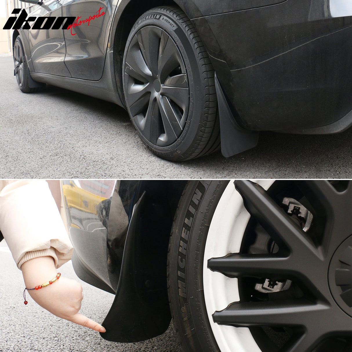 2024-2025 Tesla Model 3 OE Style Front Rear Mud Flaps Splash Guards PP