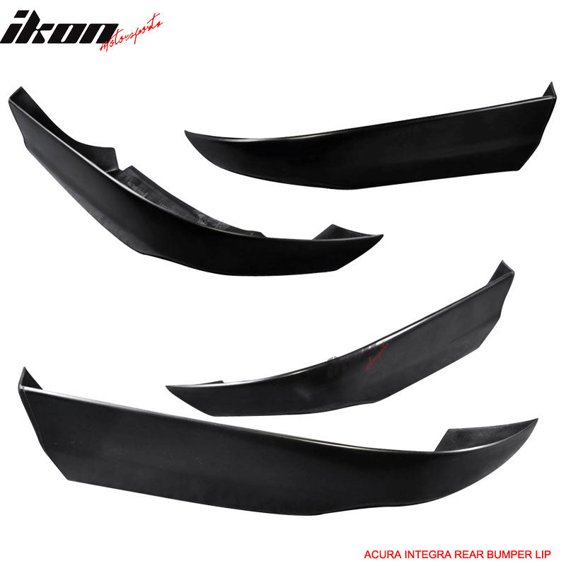 Fits 94-97 Acuraintegra 2Dr Coupe Type R PU Front + Rear Bumper Lip