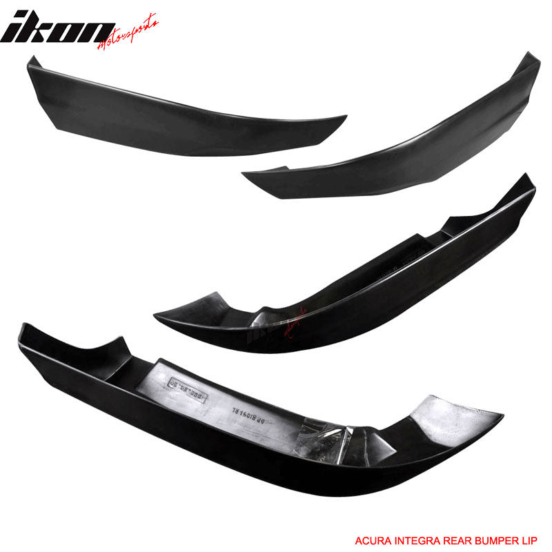 Fits 94-97 Acuraintegra 2Dr Coupe Type R PU Front + Rear Bumper Lip