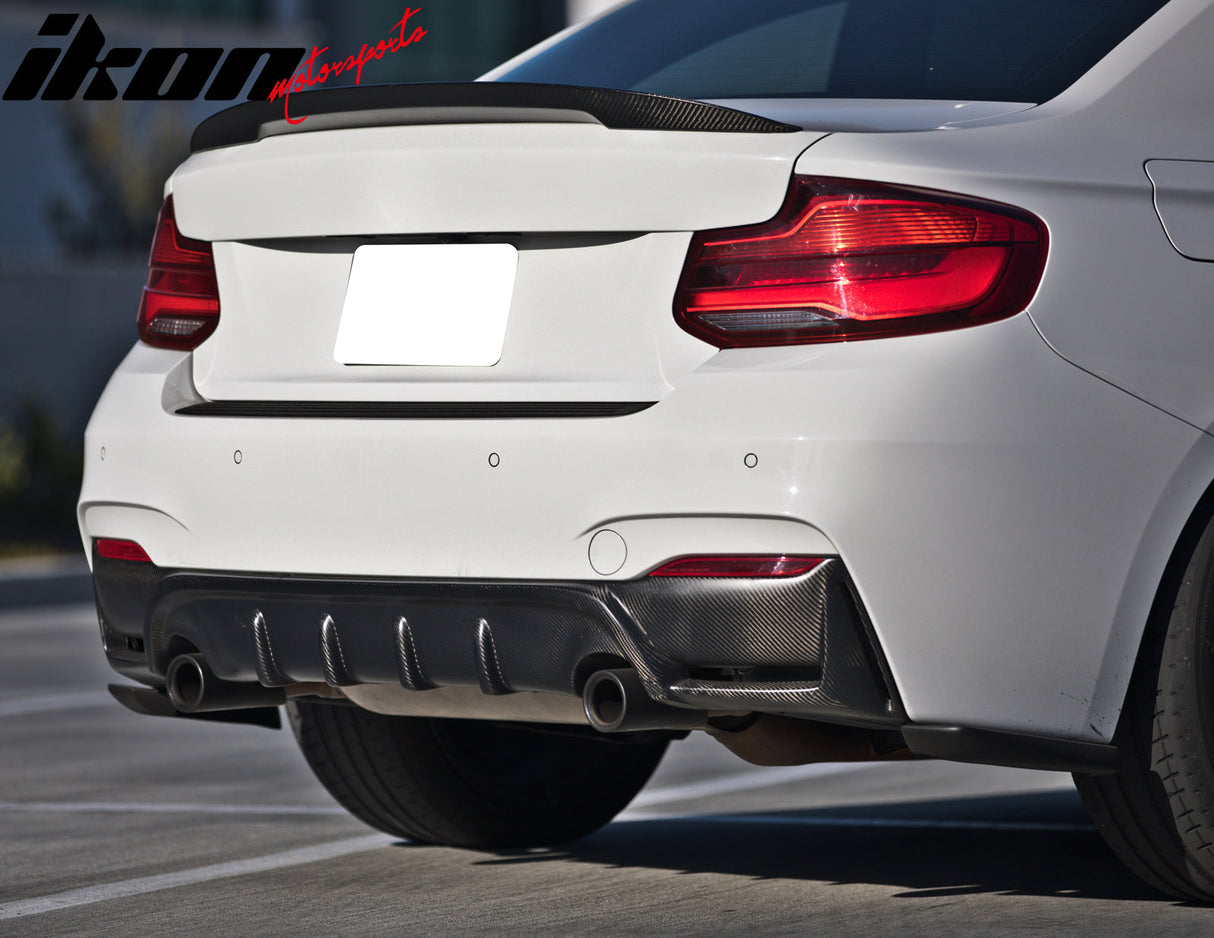 2014-2021 BMW F22 2-Series 2DR Rear Bumper Aprons Unpainted Valance