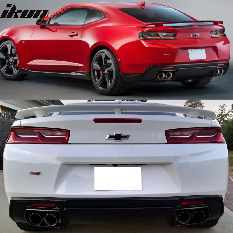 2016-2024 Chevy Camaro 1LE Style Front Bumper & Factory Rear Diffuser