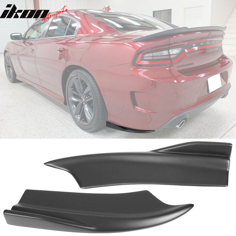 2015-2023 Dodge Charger Rear Diffuser V2 Side Lip Smoke LED Brake Lamp