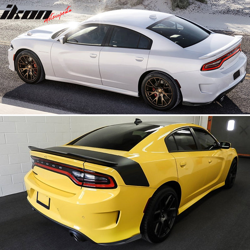 2015-2023 Dodge Charger Rear Diffuser V2 Side Lip Smoke LED Brake Lamp