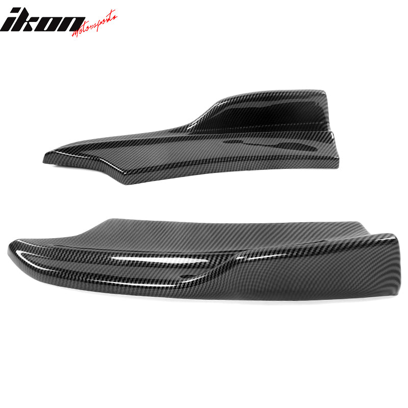 2020-2023 Dodge Charger IKON Matte Black Rear Bumper Side Apron PP