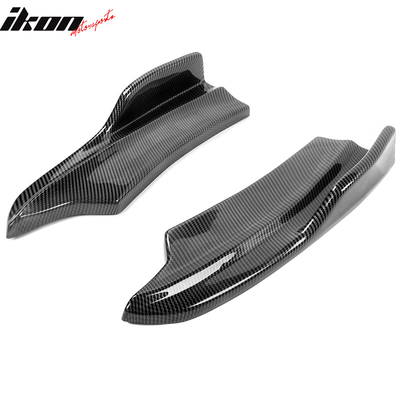 2020-2023 Dodge Charger IKON Matte Black Rear Bumper Side Apron PP