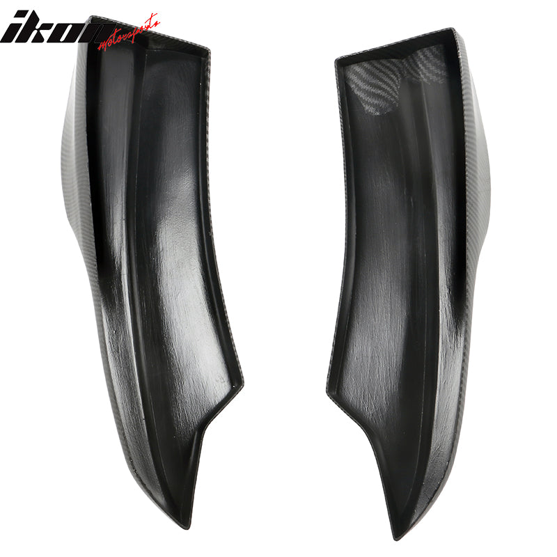 2020-2023 Dodge Charger IKON Matte Black Rear Bumper Side Apron PP