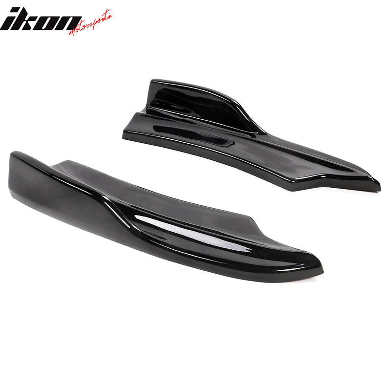 2020-2023 Dodge Charger IKON Matte Black Rear Bumper Side Apron PP