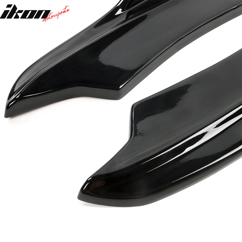 2020-2023 Dodge Charger IKON Matte Black Rear Bumper Side Apron PP