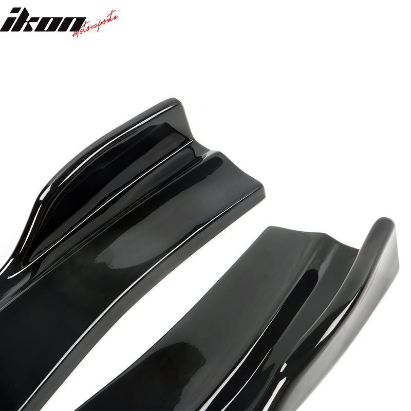 2020-2023 Dodge Charger IKON Matte Black Rear Bumper Side Apron PP