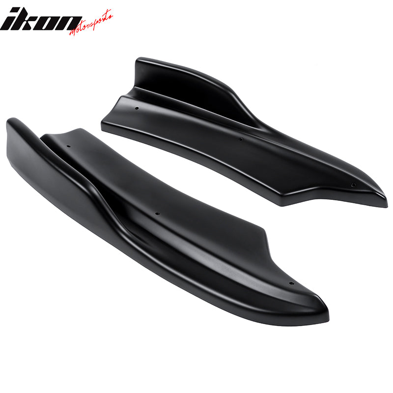 2020-2023 Dodge Charger IKON Matte Black Rear Bumper Side Apron PP