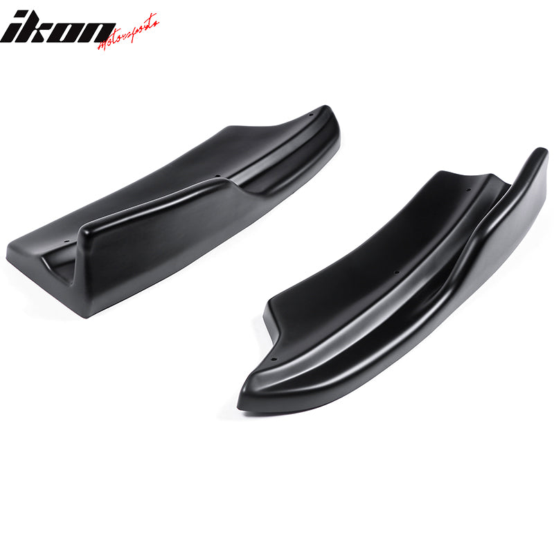 2020-2023 Dodge Charger IKON Matte Black Rear Bumper Side Apron PP