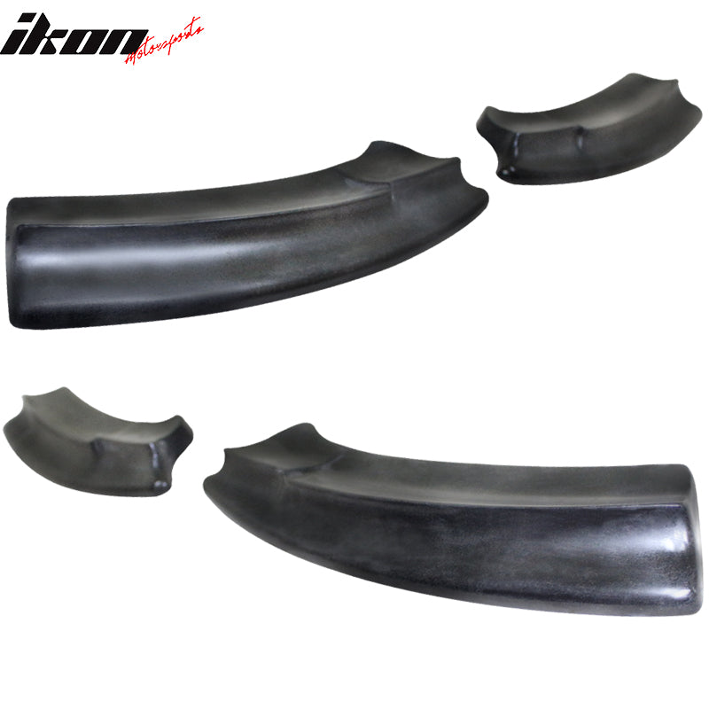 2016-2018 Ford Focus RS Unpainted Black Rear Bumper Lip Aprons PU