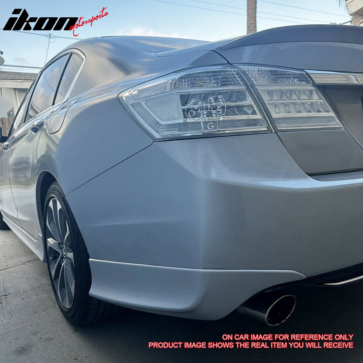 2013-2015 Honda Accord Sedan HFP 2PCS Rear Bumper Lip Splitters PU