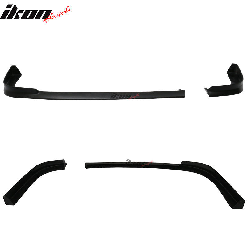 2001-2003 Honda Civic 2Dr TR Style Unpainted Black Rear Bumper Lip PU