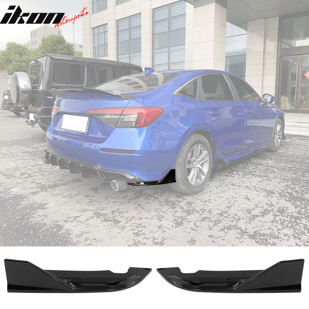 2022-2024 Honda Civic FE-C Style Rear Bumper Lip Aprons