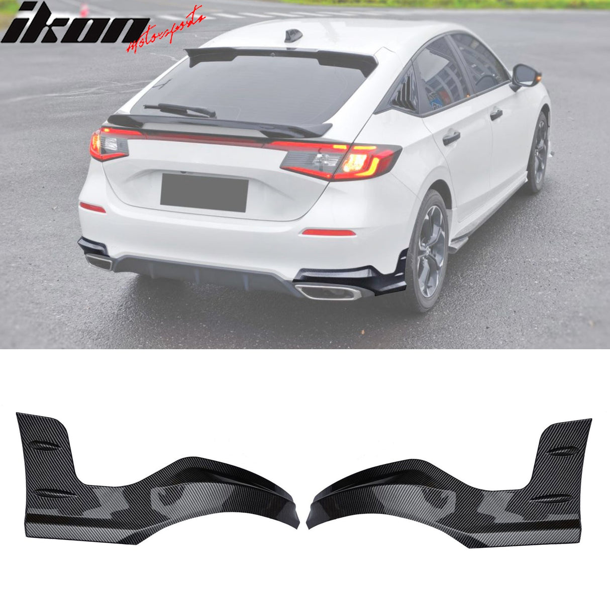 2022-2024 Honda Civic Mugen Style Rear Bumper Lip Aprons
