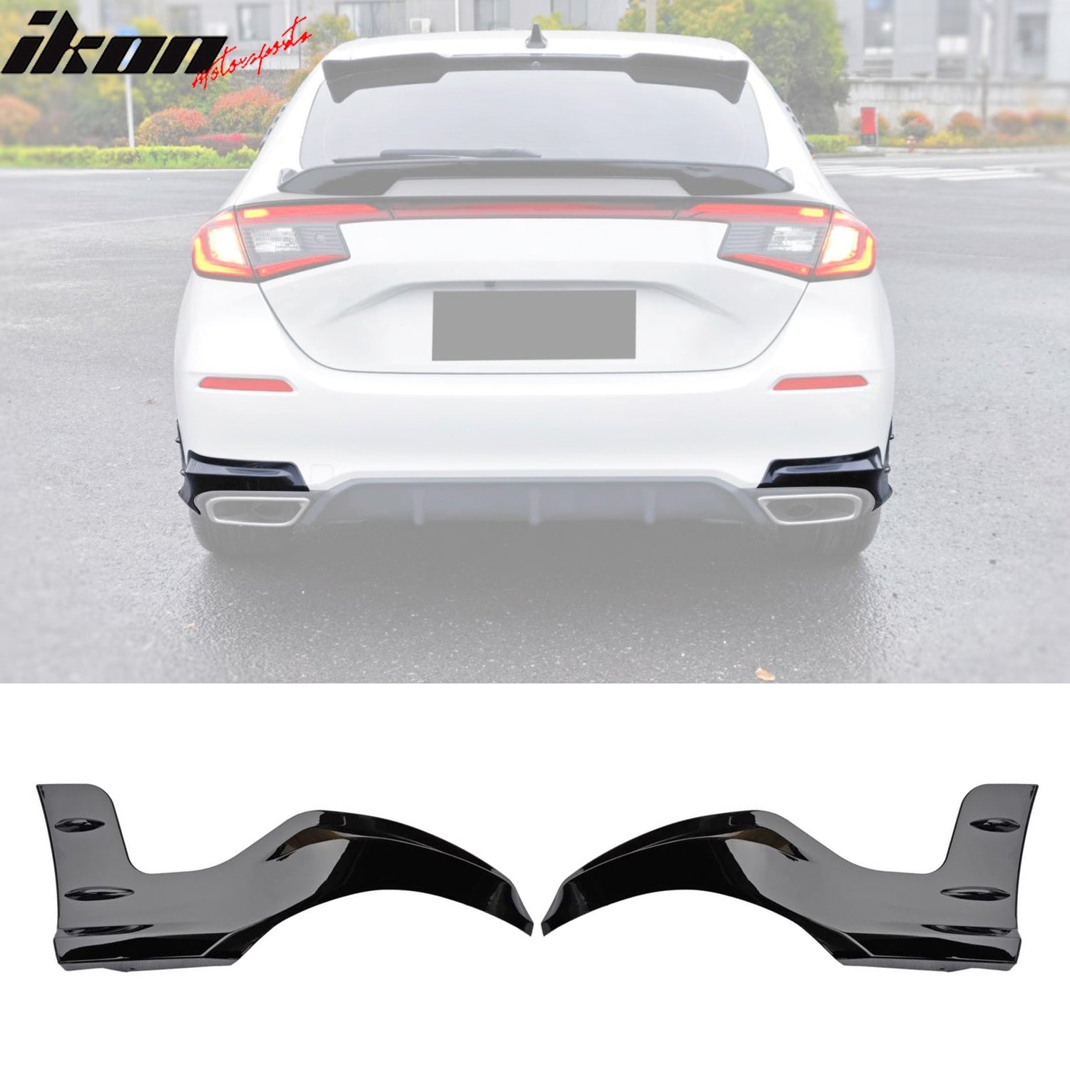 2022-2024 Honda Civic Mugen Style Rear Bumper Lip Aprons