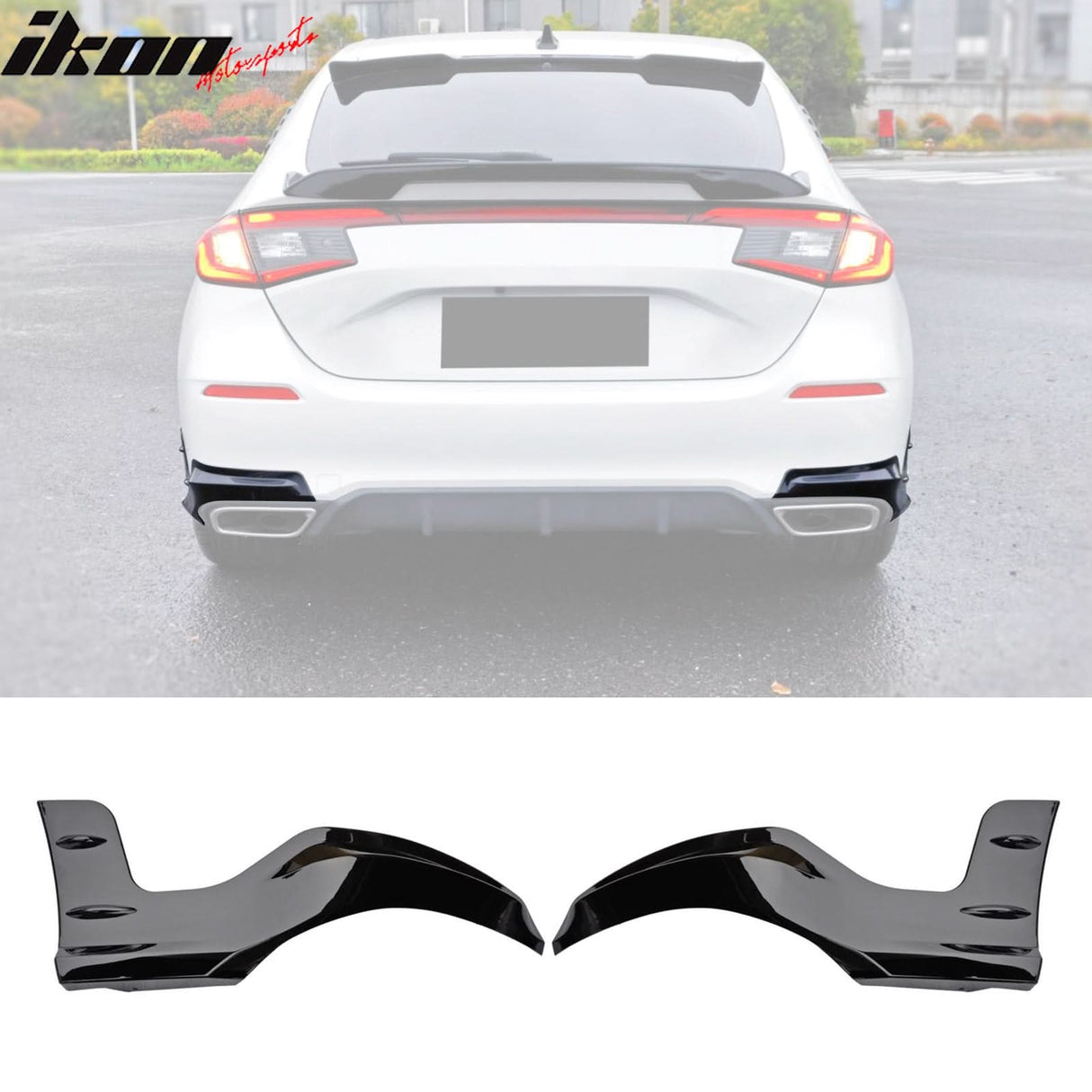 2022-2024 Honda Civic Mugen Style Rear Bumper Lip Aprons