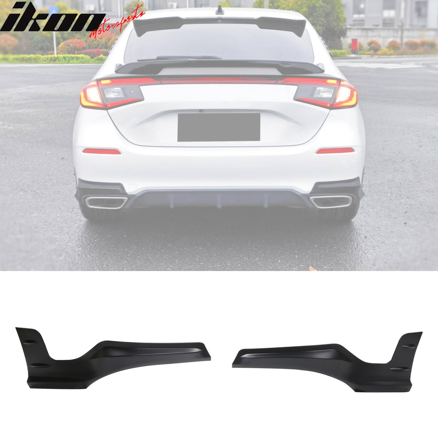 2022-2024 Honda Civic Mugen Style Rear Bumper Lip Aprons