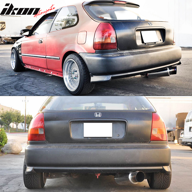 1996-2000 Honda Civic 3DR Hatchback Rear Lip Aprons Mugen Style