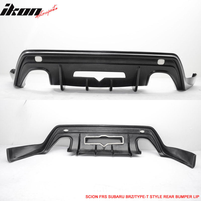 2013-2020 Scion FRS/Subaru BRZ/Toyota 86 Type T Style Rear Bumper Lip