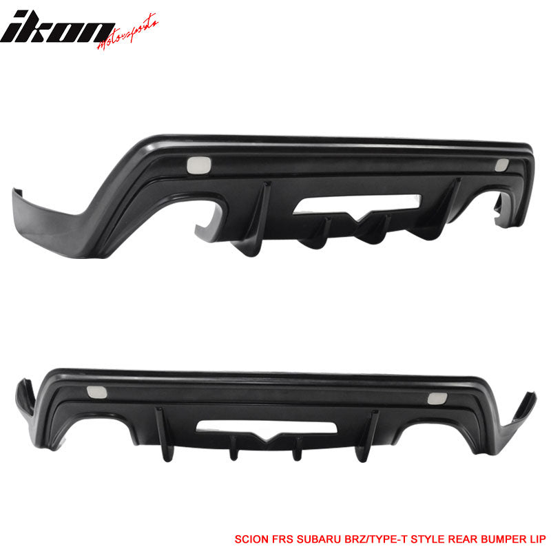 2013-2020 Scion FRS/Subaru BRZ/Toyota 86 Type T Style Rear Bumper Lip