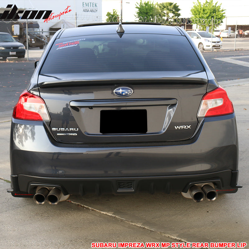 2015-2021 Subaru WRX STI MP Style Rear Bumper Lip Apron Spats ABS 2PC