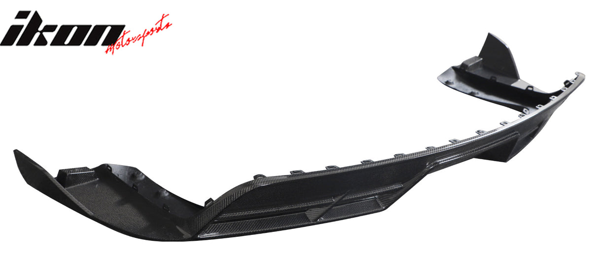 2021-2025 Tesla Model S Gloss Black Revozport Rear Lip Carbon Fiber