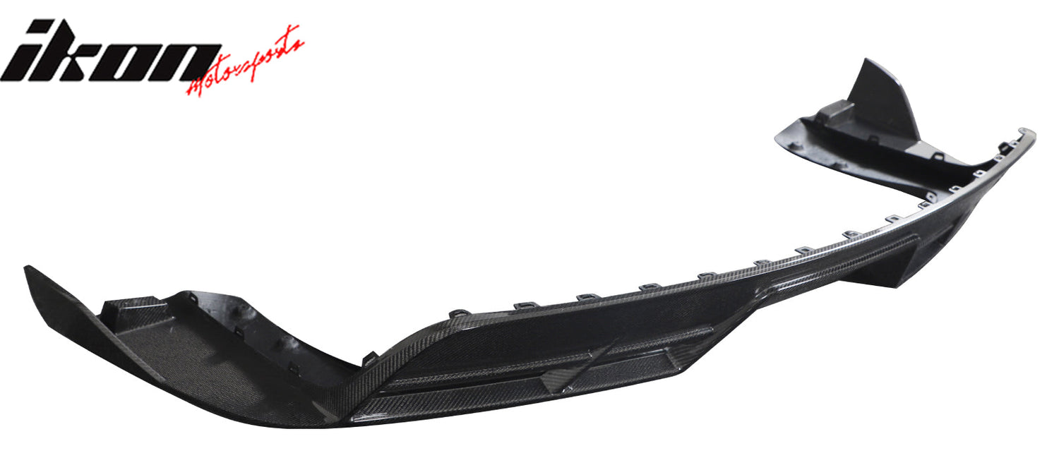 2021-2025 Tesla Model S Gloss Black Revozport Rear Lip Carbon Fiber